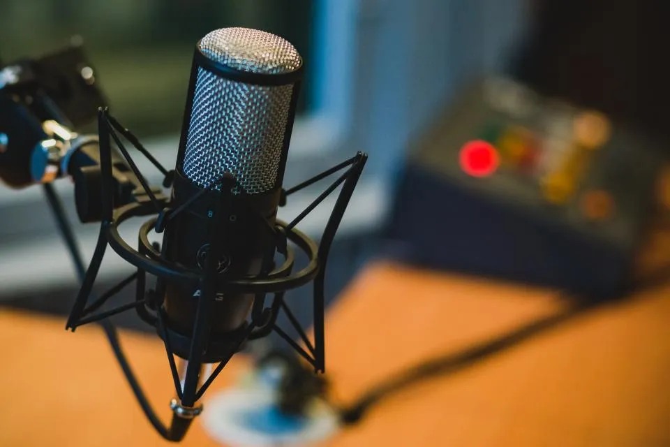 Studio microphone for podcast recording